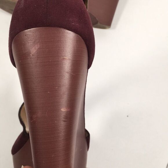 Nine West Mary Jo Platform wedge Sz 8 1/2 - Picture 10 of 13